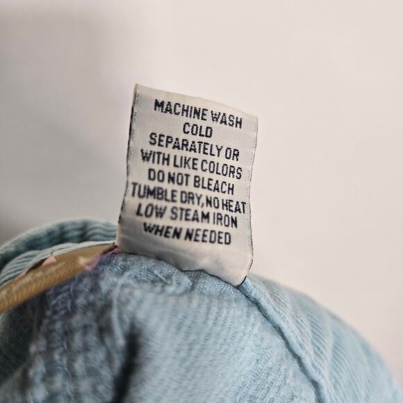 E. Land  Girls Light Blue Corduroy Skirt With Embroidered Horses. Size 12. - Picture 7 of 7